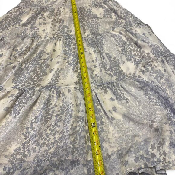 Whimsigoth Fairy Cottagecore Feminine Festival Tiered Star Maxi Skirt - Picture 7 of 7